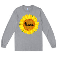 Heather Grey Sunflower Mama Long Sleeve Tee - Bettercallsaul