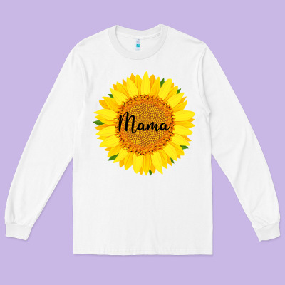 Sunflower Mama Long Sleeve Tee Designed By Bettercallsaul