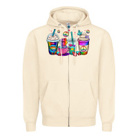 Sandshell pride lgbtq coffee cups Zipper Hoodie - OliviaCreatesArt