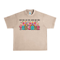 Teach Them Love Them Watch Them Grow Teacher Urban Heavy Tee | Teevron