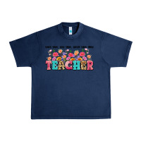 Navy teach them love them watch them grow teacher Urban Heavy Tee - Artiststas