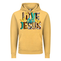 Vintage Mustard Love Like Jesus Vintage Hoodie - LillyAllenDesigns