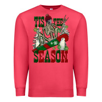 Cardinal tis the season skeleton snowboard Premium Sweatshirt - FaDigitalArtStudio