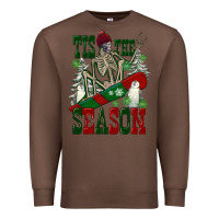 Chestnut tis the season skeleton snowboard Premium Sweatshirt - FaDigitalArtStudio