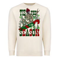 Sandshell tis the season skeleton snowboard Premium Sweatshirt - FaDigitalArtStudio