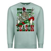 Seafoam tis the season skeleton snowboard Premium Sweatshirt - FaDigitalArtStudio