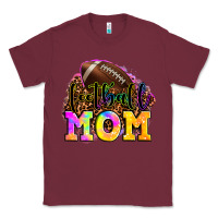 Burgundy football mom Classic Tee - LillyAllenDesigns