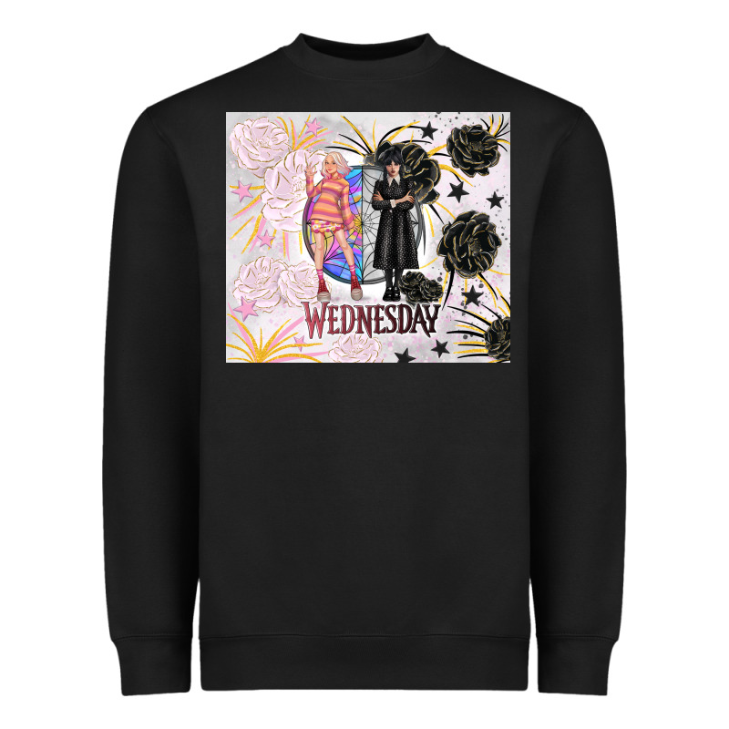 Gothic Girl And Colorful Girl Best Friends With Ro Heavyweight Sweatshirt by TumblerDesignByShophia | Teevron