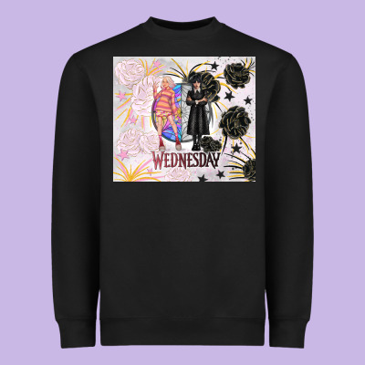 Gothic Girl And Colorful Girl Best Friends With Ro Heavyweight Sweatshirt Designed By Tumblerdesignbyshophia