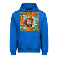 Cobalt Hereford Bull Urban Hoodie - LillyAllenDesigns