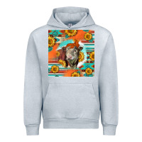 Heather Grey Hereford Bull Urban Hoodie - LillyAllenDesigns