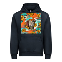 Navy Hereford Bull Urban Hoodie - LillyAllenDesigns