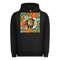 Pigment Black Hereford Bull Urban Hoodie - LillyAllenDesigns