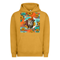 Pigment Peanut Butter Hereford Bull Urban Hoodie - LillyAllenDesigns