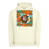Pigment Pistachio Hereford Bull Urban Hoodie - LillyAllenDesigns