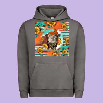 Hereford Bull Urban Hoodie Designed By Lillyallendesigns