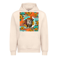 Sandshell Hereford Bull Urban Hoodie - LillyAllenDesigns