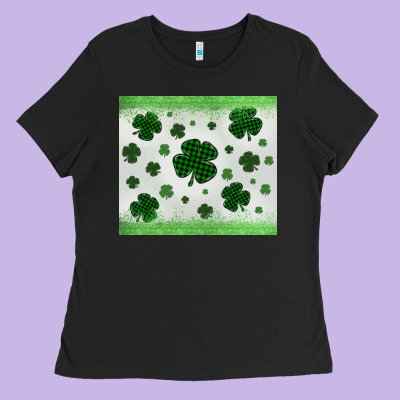 Shamrock Ladies Tee Designed By Maliassmallbusiness