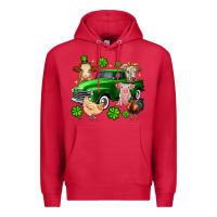 Cardinal St. Patrick's farm animal truck Premium Hoodie - OliviaCreatesArt