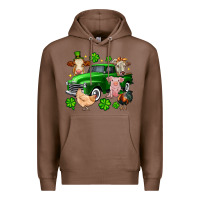 Chestnut St. Patrick's farm animal truck Premium Hoodie - OliviaCreatesArt
