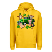 Lemon St. Patrick's farm animal truck Premium Hoodie - OliviaCreatesArt