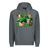 Rock St. Patrick's farm animal truck Premium Hoodie - OliviaCreatesArt