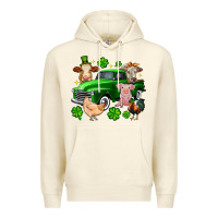 Sandshell St. Patrick's farm animal truck Premium Hoodie - OliviaCreatesArt