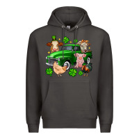Smoke St. Patrick's farm animal truck Premium Hoodie - OliviaCreatesArt