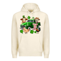Tofu St. Patrick's farm animal truck Premium Hoodie - OliviaCreatesArt