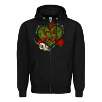 Black love is wild with bullskull olivia Zipper Hoodie - OliviaCreatesArt