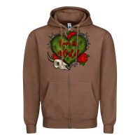 Chestnut love is wild with bullskull olivia Zipper Hoodie - OliviaCreatesArt