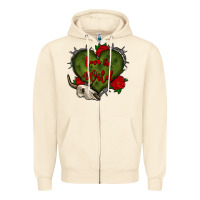 Sandshell love is wild with bullskull olivia Zipper Hoodie - OliviaCreatesArt