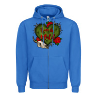 True Royal love is wild with bullskull olivia Zipper Hoodie - OliviaCreatesArt