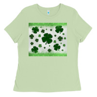 Matcha shamrock Ladies Tee - MaliasSmallBusiness