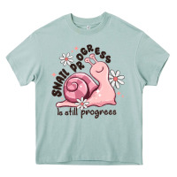 Arona snail progress is stil progress Heavy Core Tee - MaliasSmallBusiness