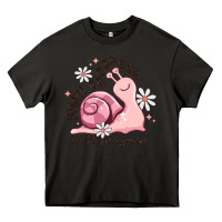 Asphalt snail progress is stil progress Heavy Core Tee - MaliasSmallBusiness
