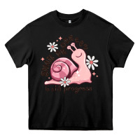 Black snail progress is stil progress Heavy Core Tee - MaliasSmallBusiness