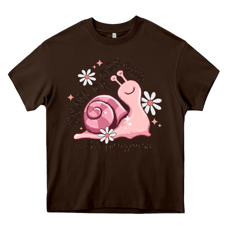 Snail Progress Is Stil Progress Heavy Core Tee by MaliasSmallBusiness | Teevron