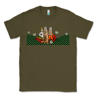 Army Green halloween meerkat Classic Tee - LillyAllenDesigns