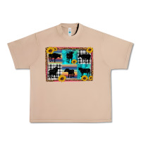 Burro cow sunflower leopard Urban Heavy Tee - Artiststas