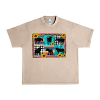 French Oak cow sunflower leopard Urban Heavy Tee - Artiststas