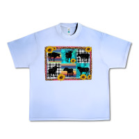 Grape Ice cow sunflower leopard Urban Heavy Tee - Artiststas