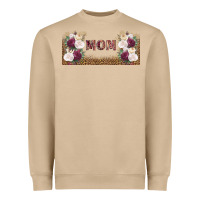 Mushroom mom burgundy flowers with leopard Heavyweight Sweatshirt - TumblerDesignByShophia