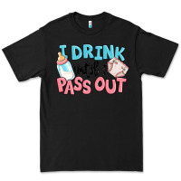 Black i drink until i pass out baby Premium Tee - MaliasSmallBusiness
