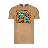 Vintage Camel Fall Autumn Leopard Gigi Vintage Tee - LillyAllenDesigns