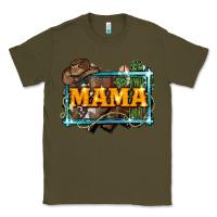 Army Green mama cowboy western font cactuslove mom Classic Tee - LillyAllenDesigns