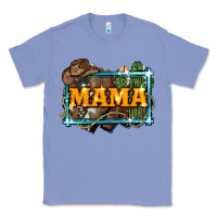 Colony Blue mama cowboy western font cactuslove mom Classic Tee - LillyAllenDesigns