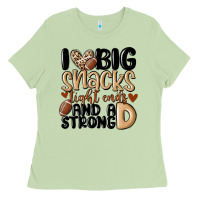 Matcha i love big sacks tight ends and a strong d Ladies Tee - MaliasSmallBusiness