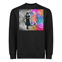 Black gothic girl and colorful girl best friends Heavyweight Sweatshirt - TumblerDesignByShophia