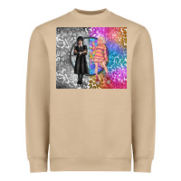 Mushroom gothic girl and colorful girl best friends Heavyweight Sweatshirt - TumblerDesignByShophia